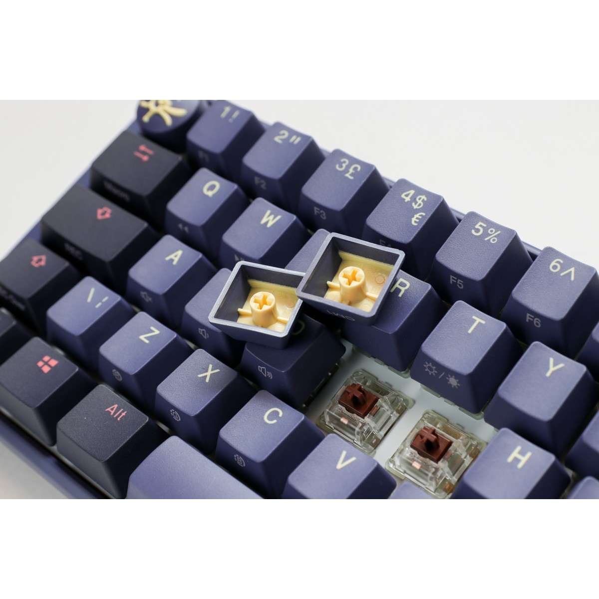 Ducky - Ducky One 3 Cosmic Mini 60% USB RGB Mechanical Gaming Keyboard Cherry MX Red Switch - UK Layout