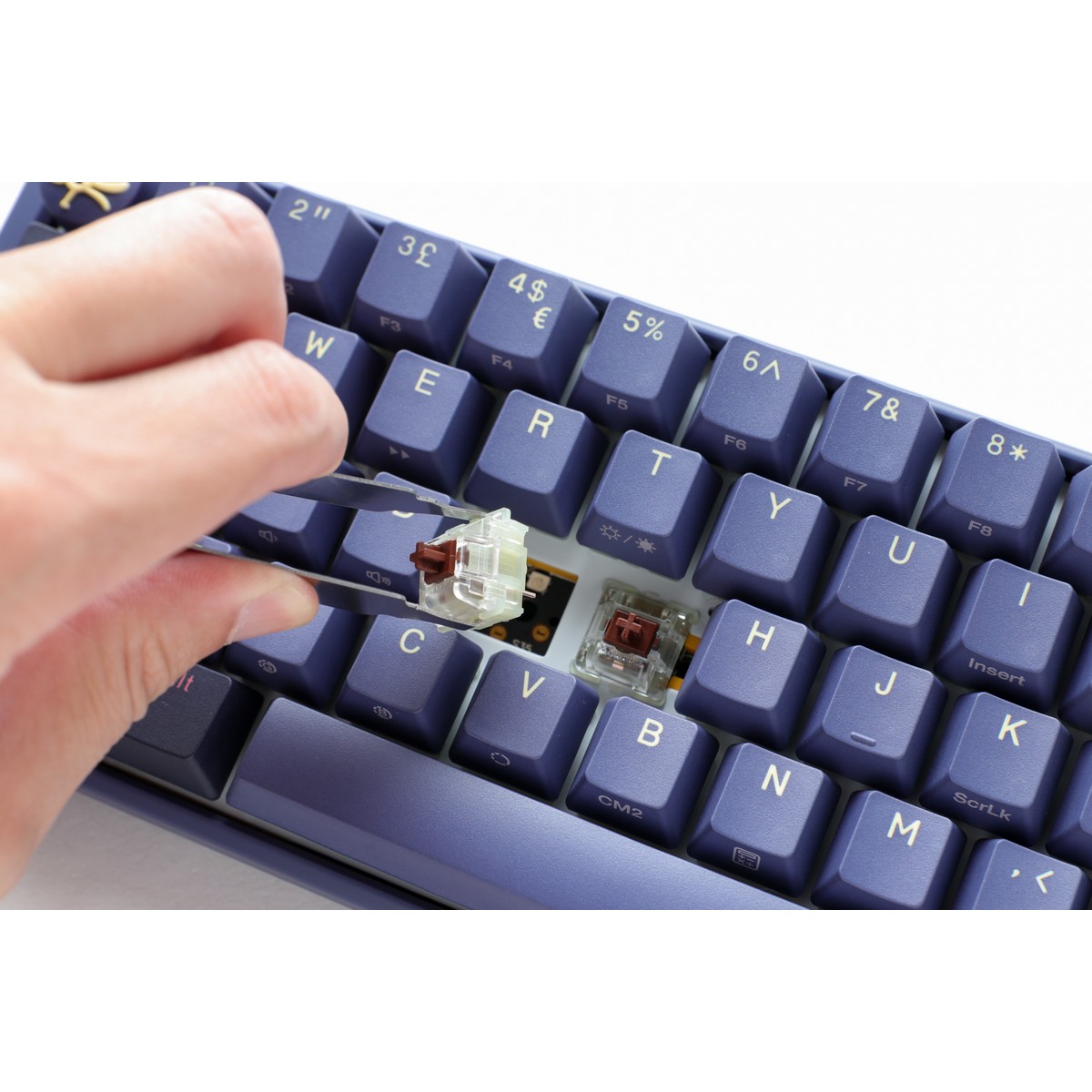 Ducky - Ducky One 3 Cosmic Mini 60% USB RGB Mechanical Gaming Keyboard Cherry MX Speed Silver Switch - UK Layout