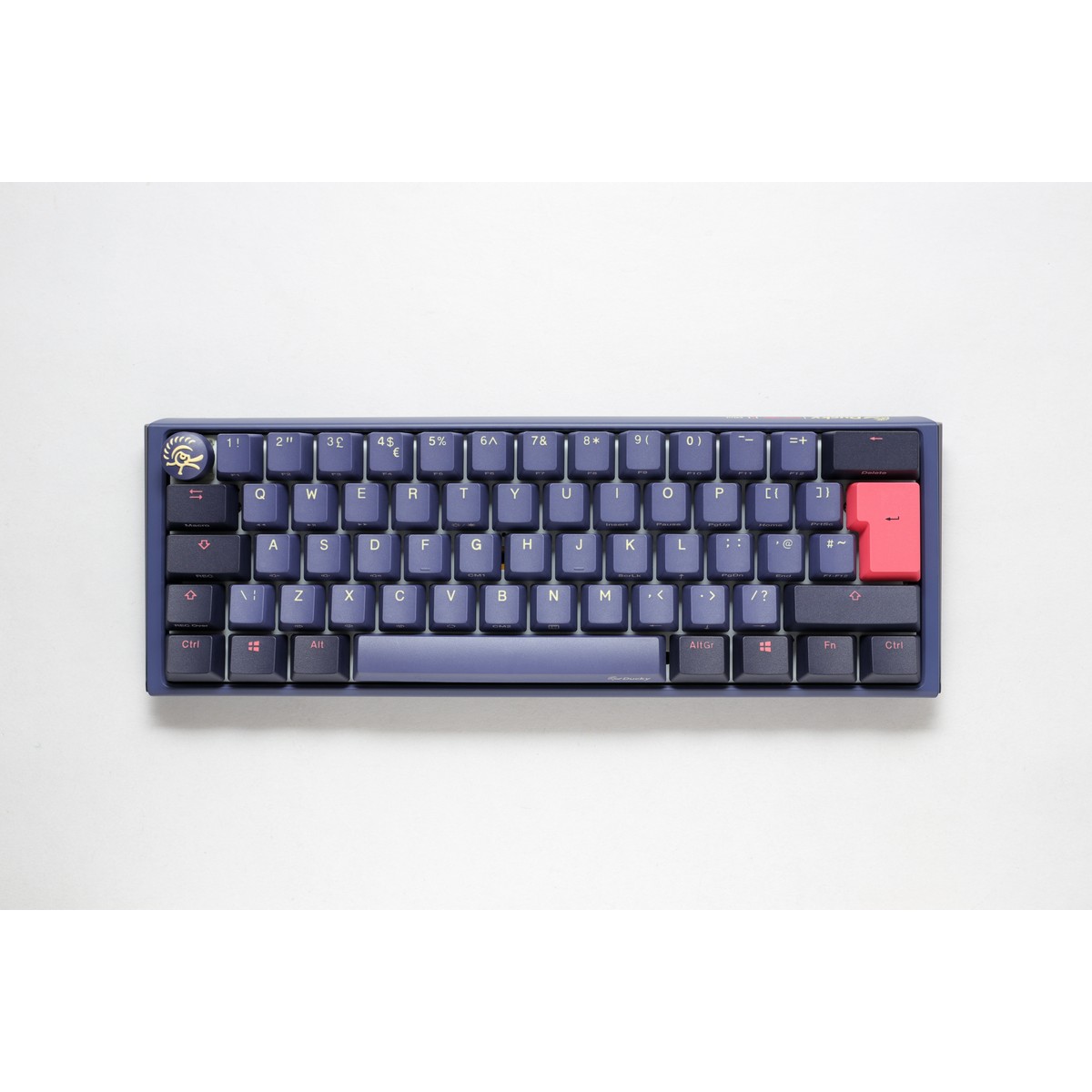 Ducky - Ducky One 3 Cosmic Mini 60% USB RGB Mechanical Gaming Keyboard Cherry MX Silent Red Switch - UK Layout