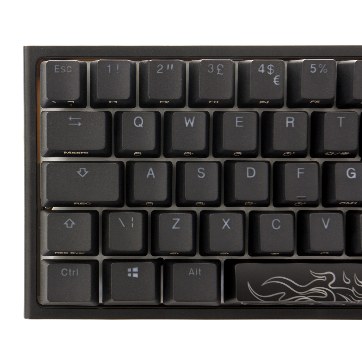 Ducky - Ducky One 2 Pro Mini 60% Mechanical Gaming Keyboard Black MX Cherry Silent Red Switch - UK Layout