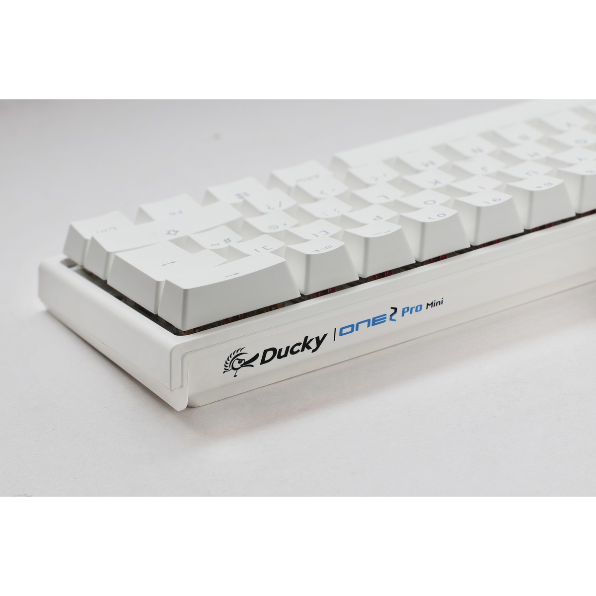 Ducky - Ducky One 2 Pro Mini 60% Mechanical Gaming Keyboard MX Cherry Silver Switch White Frame - UK Layout