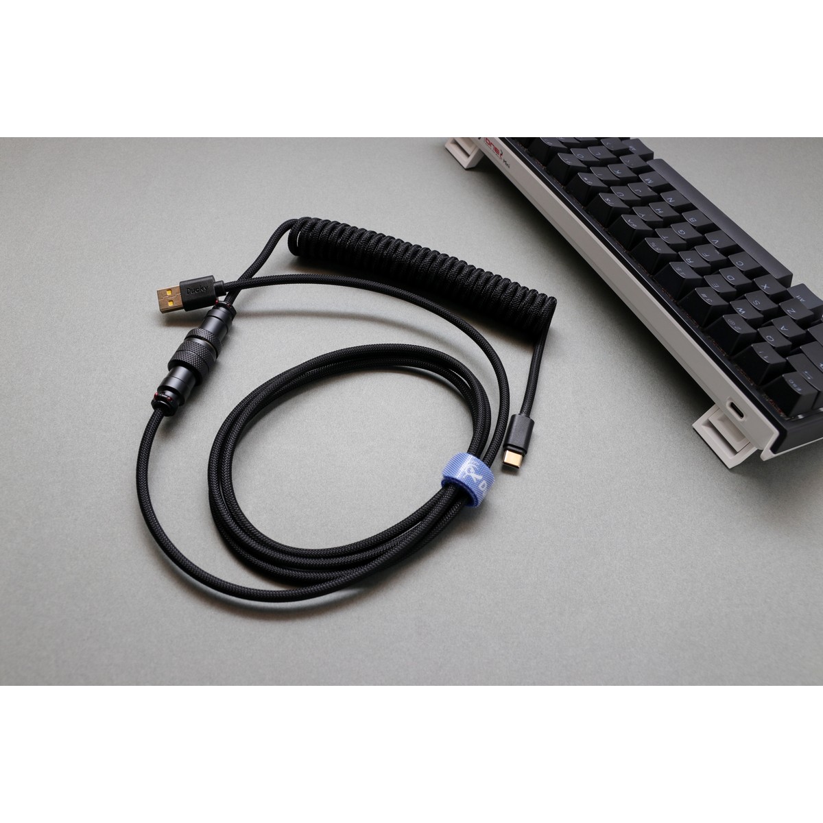 Ducky - Ducky Premicord USB Coiled Keyboard Cable - Phantom Black