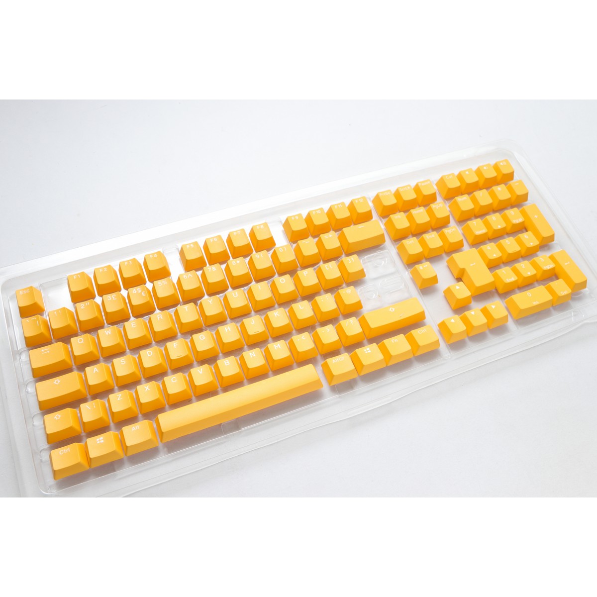 Ducky Yellow PBT Seamless Double Shot UK Keycap Set (DKSA109-UKPDYDYYWO1)
