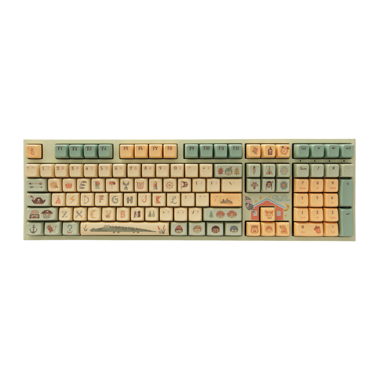 Ducky - Ducky One 2 Pro Peter Pan Dimanche Collaboration Limited Edition Mechanical Gaming Keyboard - US Layout