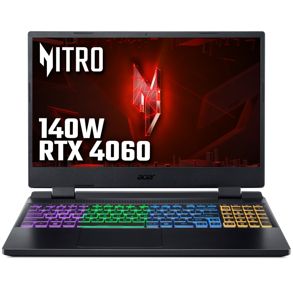 Acer - Acer Nitro 5 NVIDIA RTX 4060 16GB 17.3 FHD 144Hz Intel  i7-12650H Gaming Laptop