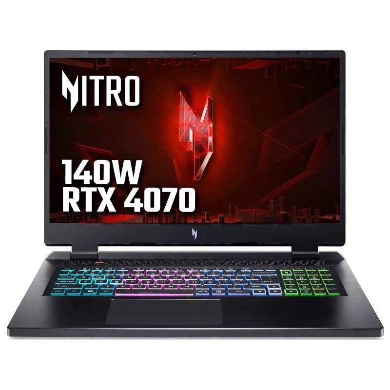Acer - Acer Nitro 17 NVIDIA RTX 4070 32GB 17.3 QHD 165Hz Ryzen 7 7735HS Gaming Laptop