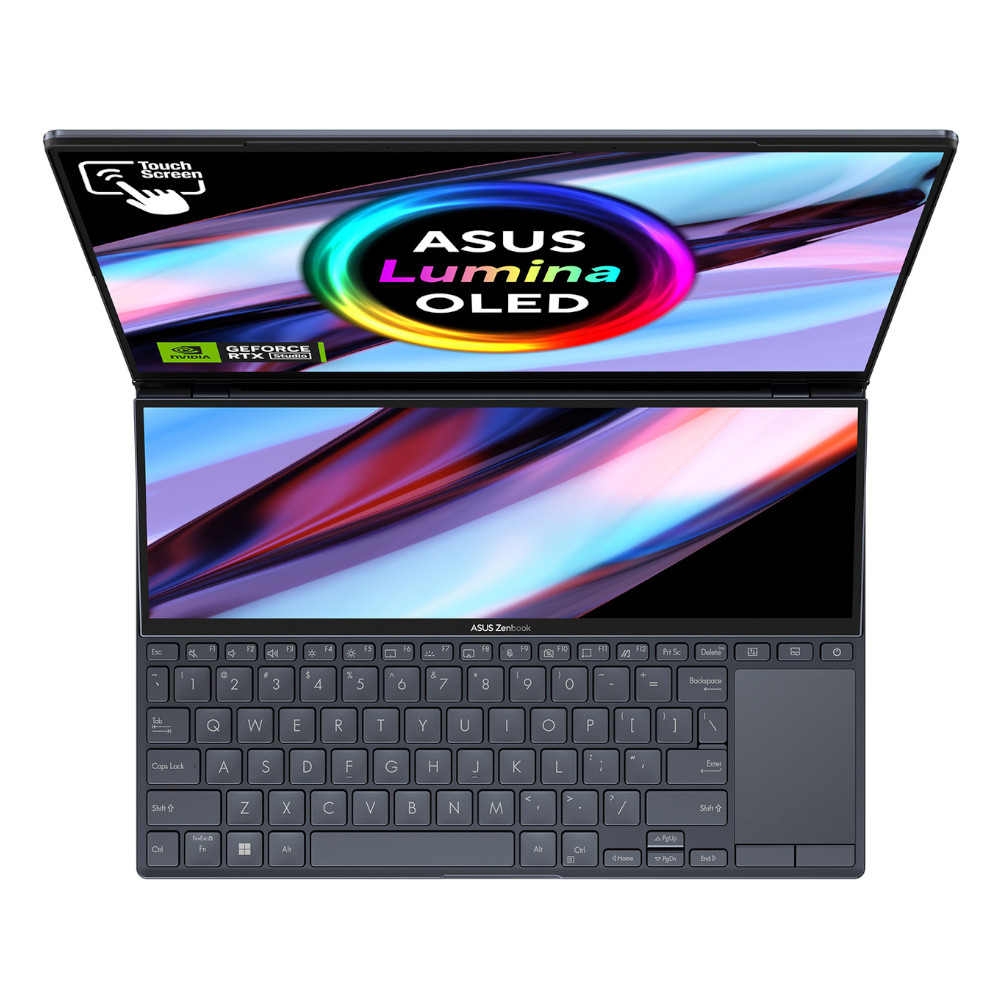 Asus - ASUS Zenbook Pro 14 Duo NVIDIA RTX 4050, 32GB, 14.5" OLED 120Hz, Intel Core i9 13900H Laptop