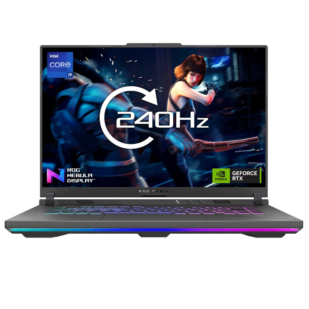 Asus - ASUS ROG Strix G16 NVIDIA RTX 4080, 16GB, 16.0" QHD+ 240Hz, Intel i9-13980HX Gaming Laptop