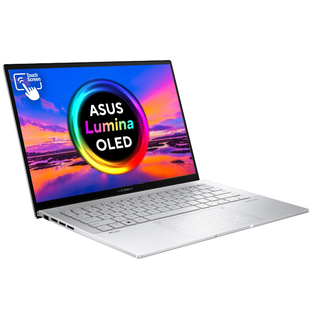 ASUS Zenbook 14 OLED, 16GB, 14" 2.8K OLED Touchscreen 1TB  Intel Core i9-13900H Silver Laptop