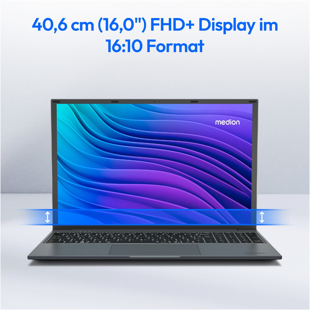 Medion - Medion Akoya E16443 16GB 16" FHD+ 1TB Intel i5-13420H Laptop