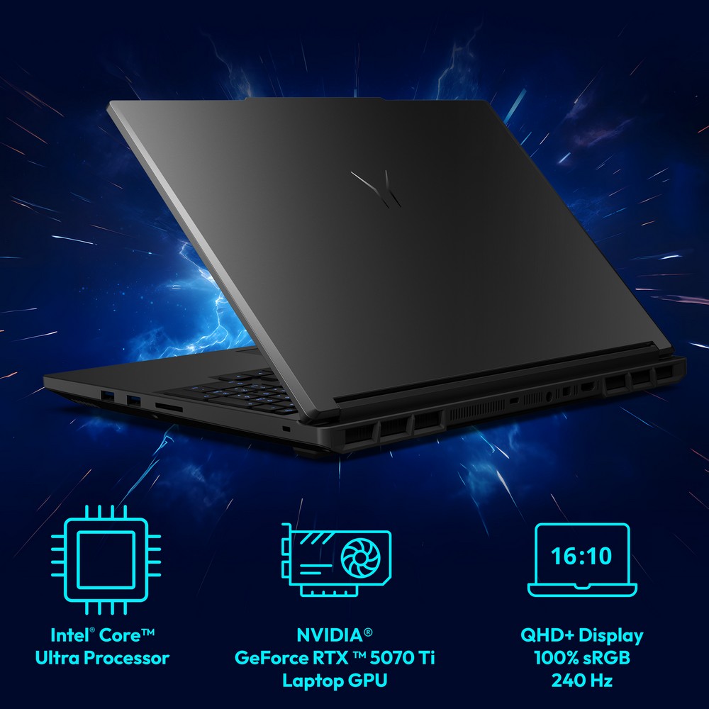 Medion - Medion Erazer Major 16 NVIDIA RTX 5070 Ti 32GB 16 QHD+ 300Hz Intel Core Ultra 9 275HX Gaming Laptop