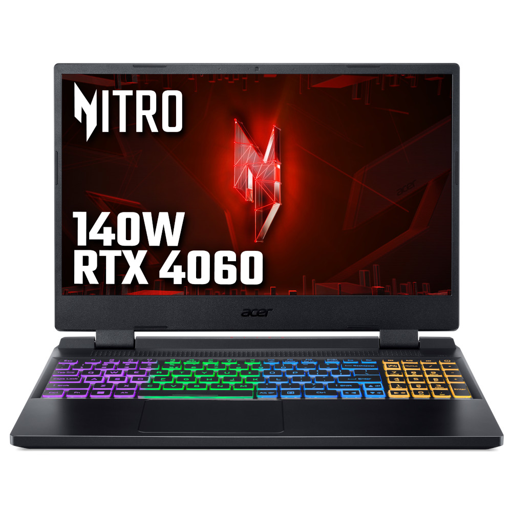 Acer Nitro 5  NVIDIA RTX 4060, 16GB, 15.6" QHD 165Hz, Intel  i7-12650H Gaming Laptop