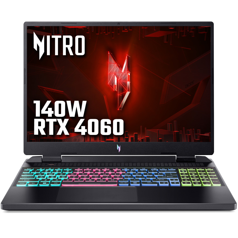 Acer Nitro 16 NVIDIA RTX 4060, 16GB, 16" WQXGA 165Hz, AMD Ryzen 7-7735HS Gaming Laptop