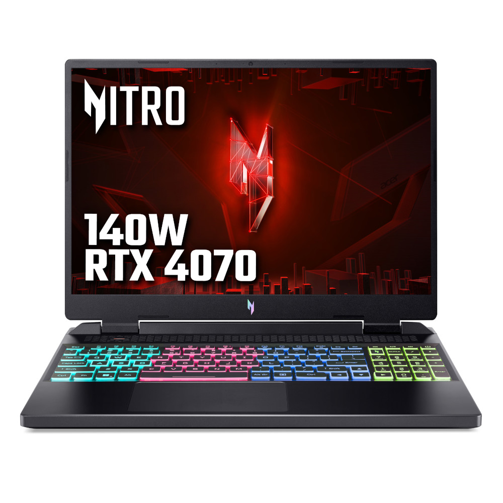 Acer Nitro 16 NVIDIA RTX 4070, 16GB, 16" WQXGA 165Hz, AMD Ryzen 7 7735HS Gaming Laptop