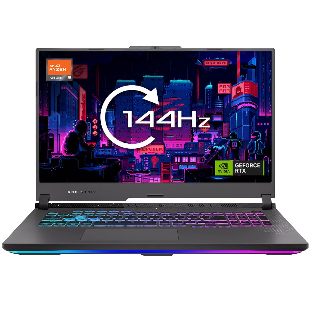 - ASUS ROG Strix G17 NVIDIA RTX 4070, 16GB, 17.3" FHD 144Hz, AMD R9-7845HX Gaming Laptop