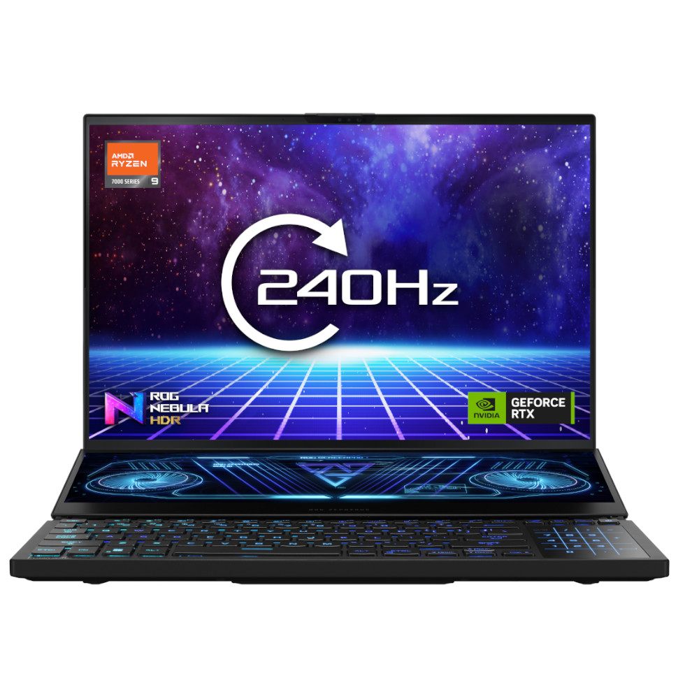 OPEN BOX ASUS Zephyrus Duo NVIDIA RTX 4090, 32GB, 16.0" WQXGA 240Hz, AMD Ryzen R9-7945HX Gaming Laptop