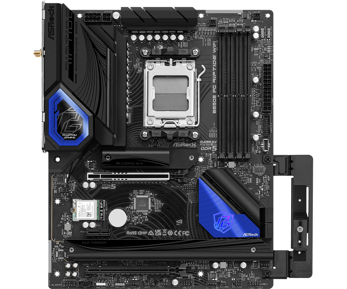 ASRock - Asrock B650E PG Riptide WIFI (Socket AM5) DDR5 ATX Motherboard