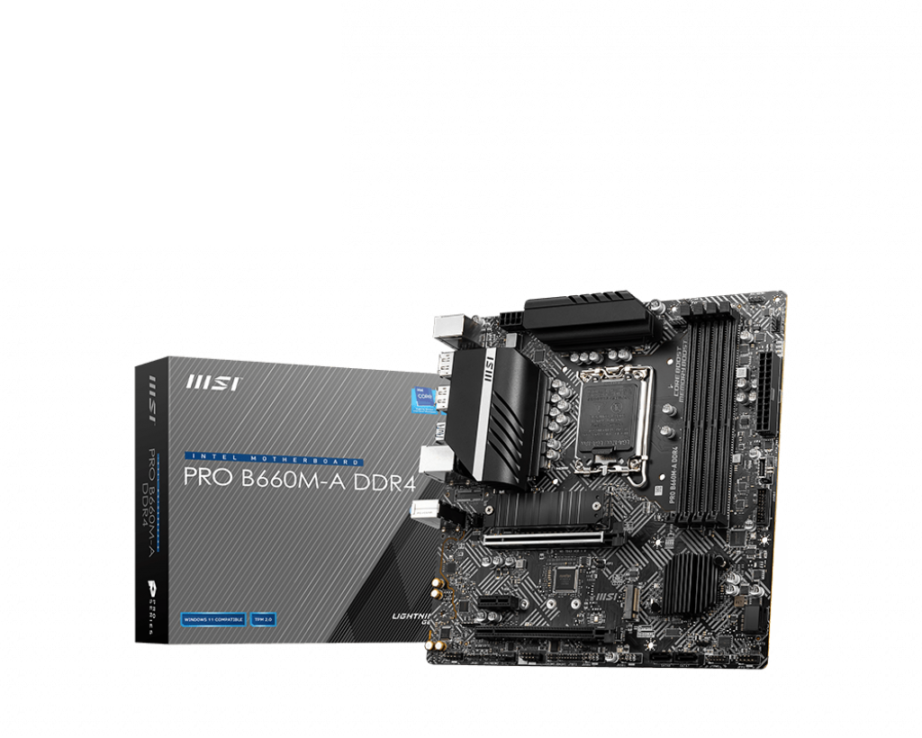 MSI - MSI Pro B660M-A DDR4 - Intel B660 DDR4 Micro ATX Motherboard