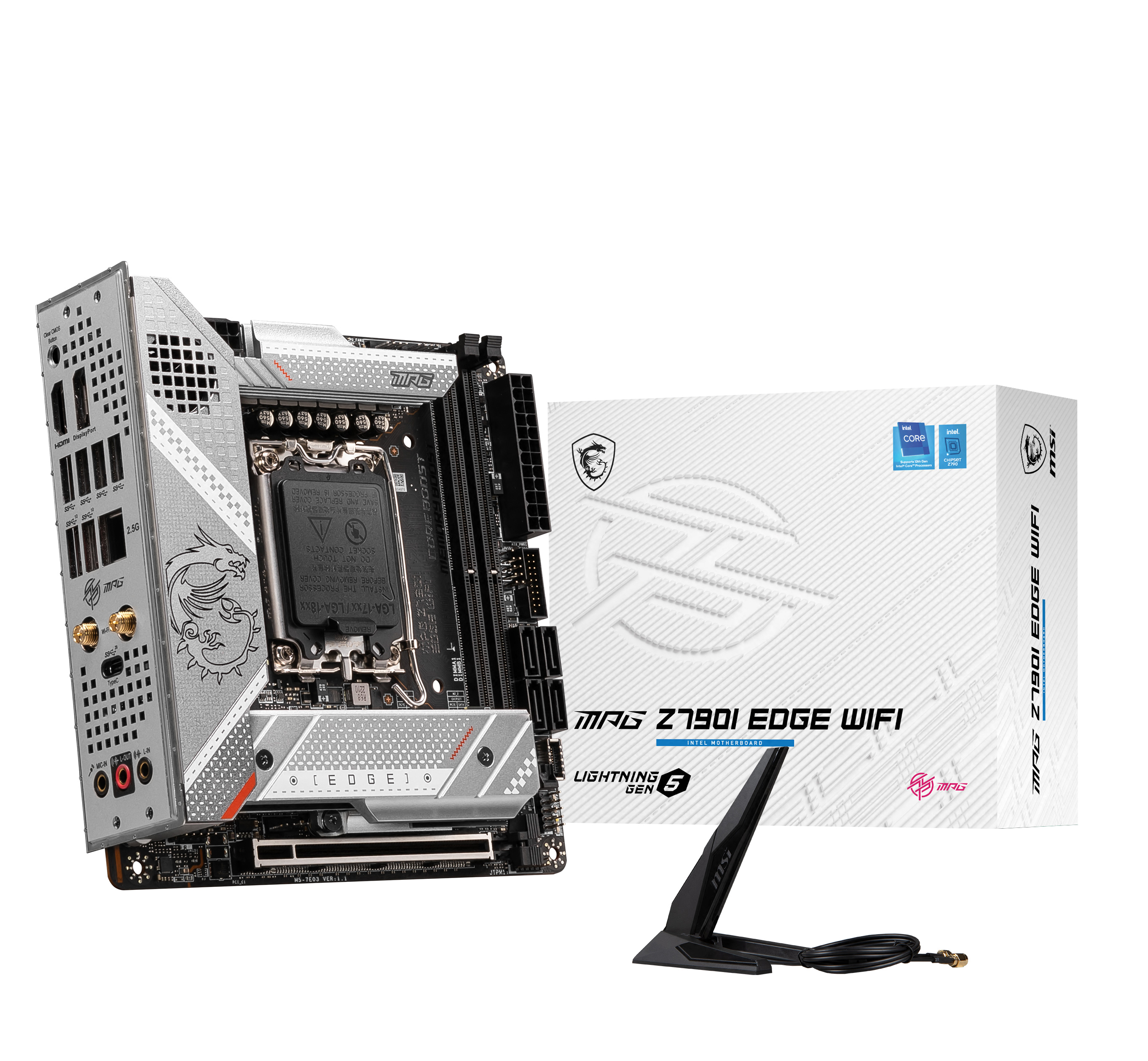 MSI - MSI MPG Z790I Edge WIFI (LGA 1700) DDR5 Mini ITX Motherboard