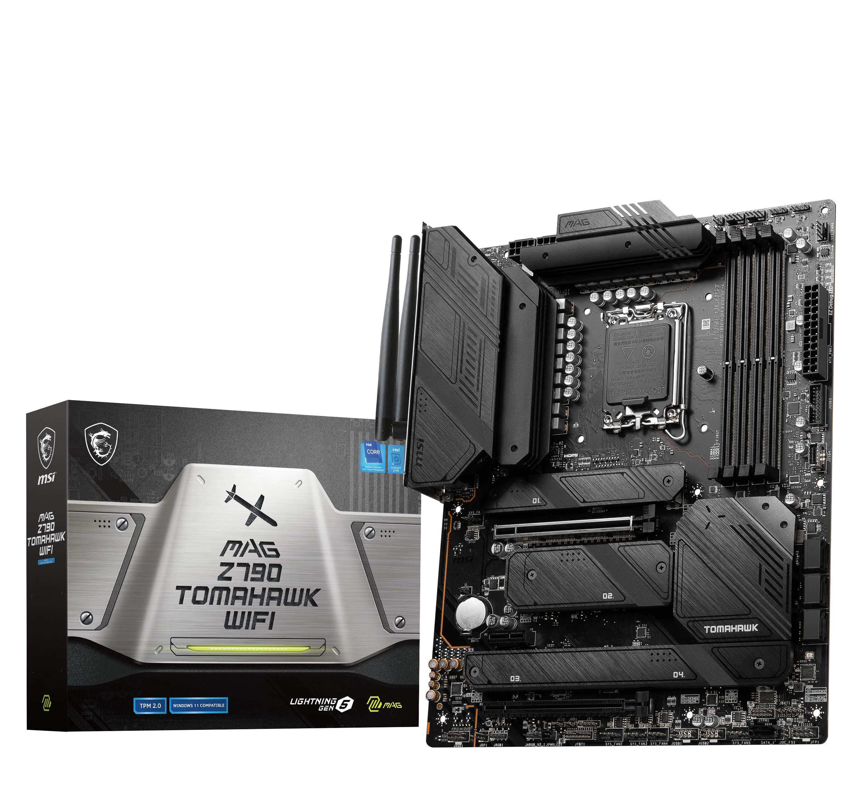 MSI - MSI MAG Z790 TOMAHAWK WIFI DDR4 (LGA 1700) DDR4 ATX Motherboard