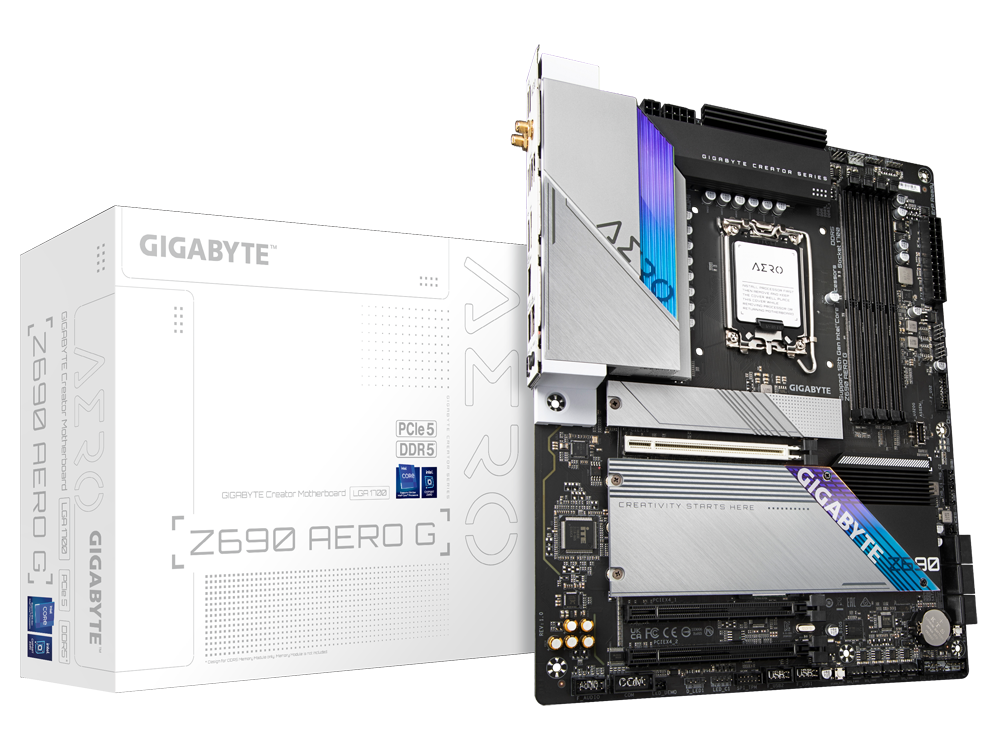Gigabyte - Gigabyte Z690 Aero G - Intel Z690 DDR5 ATX Motherboard