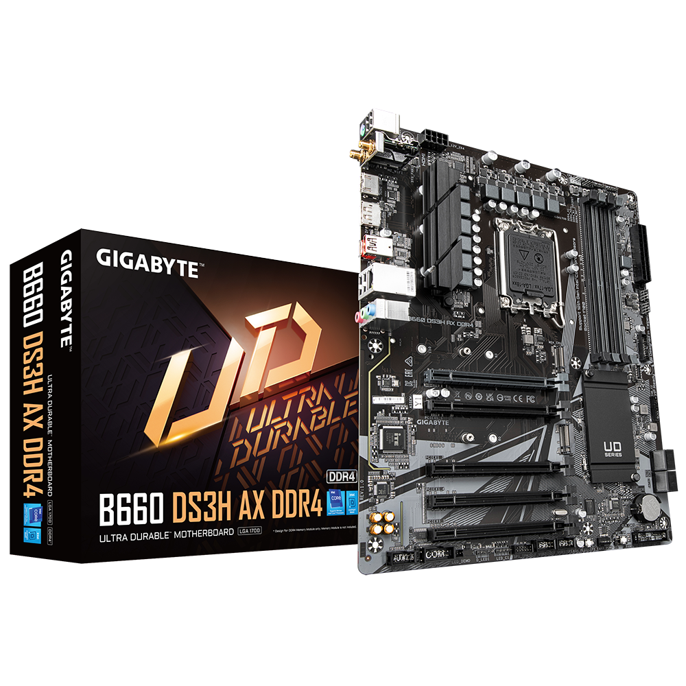 B Grade Gigabyte B660 DS3H AX - Intel B660 DDR4 ATX Motherboard