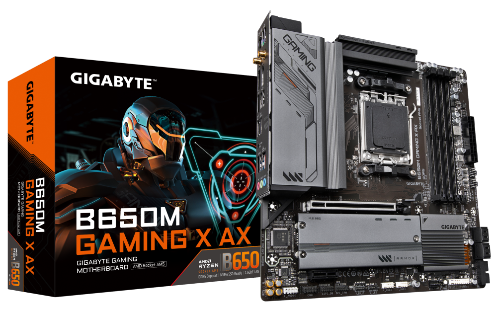 B Grade Gigabyte B650M Gaming X AX (Socket AM5) DDR5 Micro ATX Motherboard