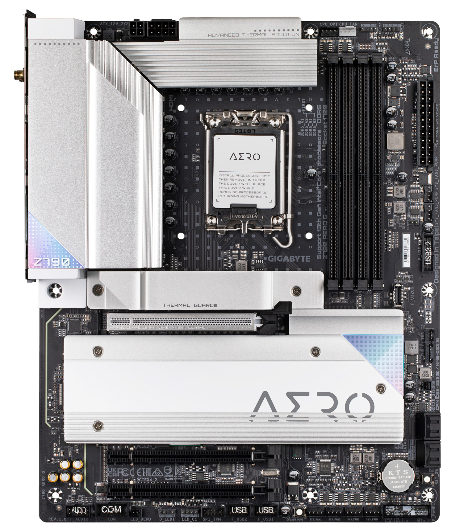 Gigabyte - Gigabyte Z790 Aero G (LGA 1700) DDR5 ATX Motherboard