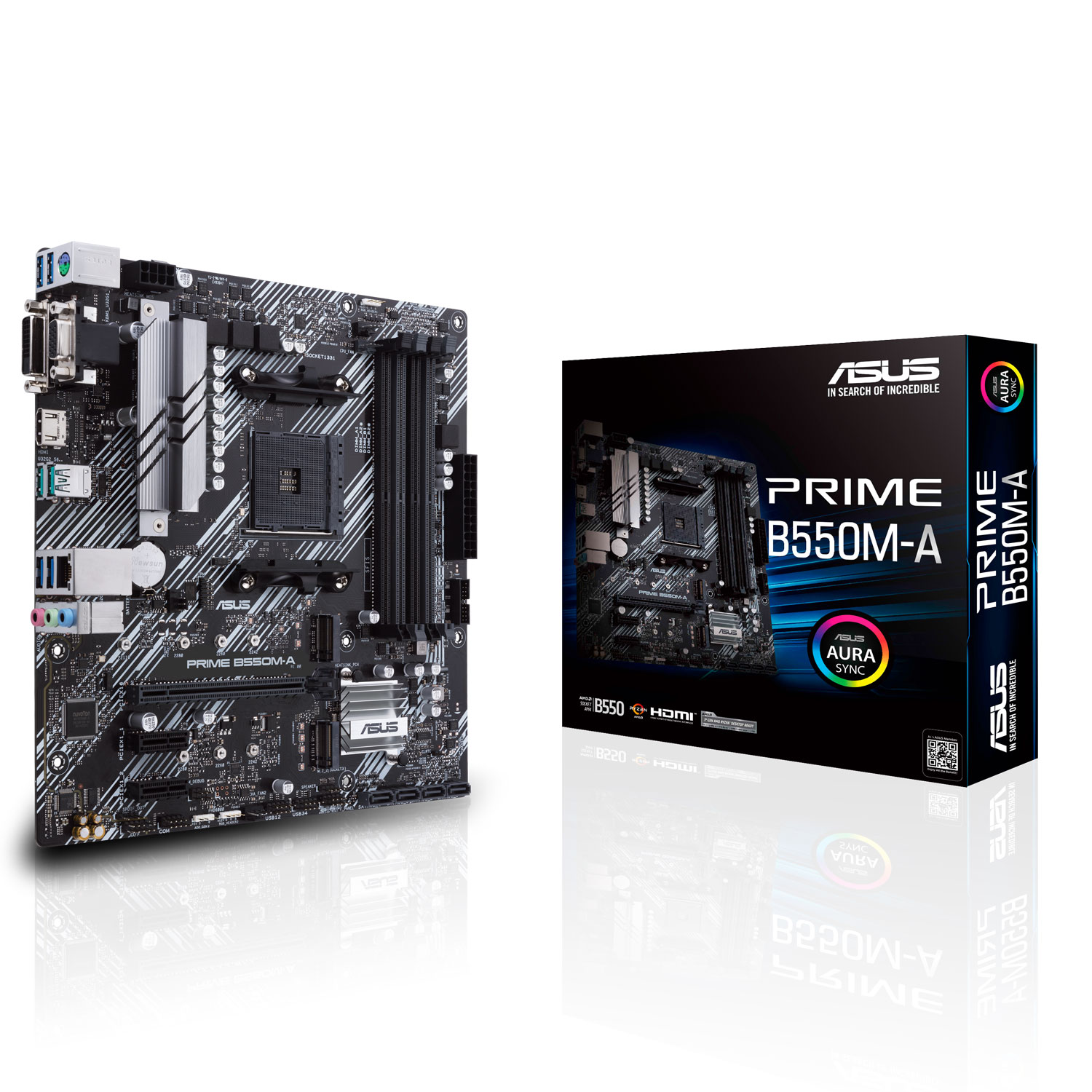Asus - Asus Prime B550M-A (AMD AM4) B550 Micro-ATX Motherboard