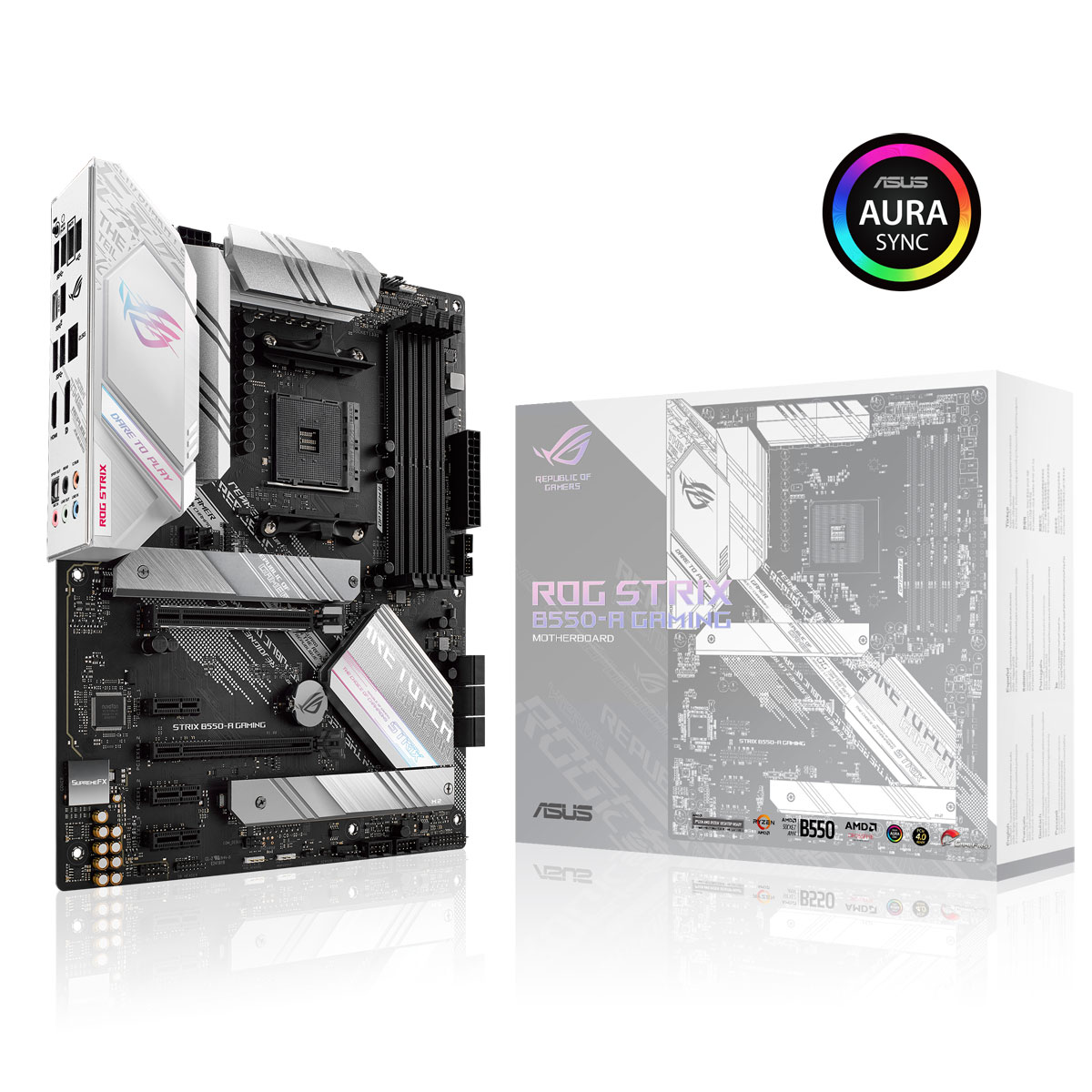 Asus - Asus ROG STRIX B550-A GAMING (AMD AM4) B550 ATX Motherboard