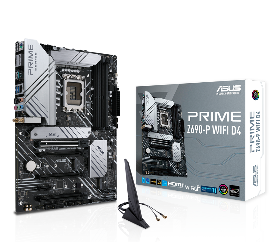 Asus - Asus Prime Z690-P WIFI D4 - Intel Z690 LGA 1700 DDR4 ATX Motherboard