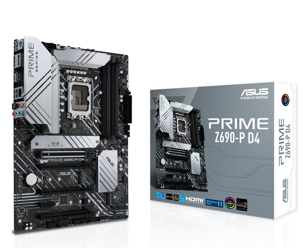 Asus Prime Z690-P D4 - Intel Z690 LGA 1700 DDR4 ATX Motherboard