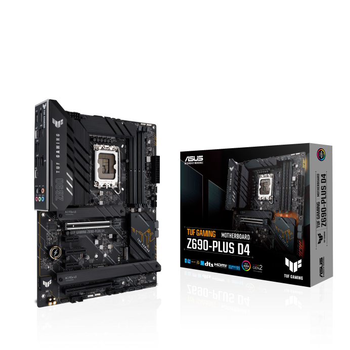 Asus TUF Gaming Z690-Plus D4 - Intel Z690 LGA 1700 DDR4 ATX Motherboard