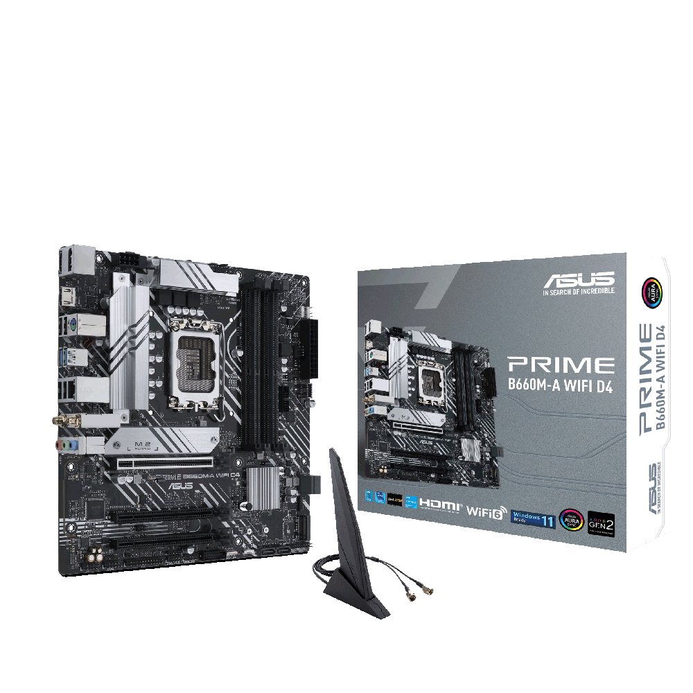 Asus Prime B660M-A WIFI D4 - Intel B660 DDR4 Micro ATX Motherboard