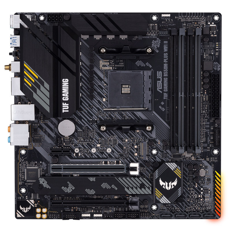 Asus - Asus TUF Gaming B550M-Plus WIFI II (AMD AM4) B550 Micro-ATX Motherboard