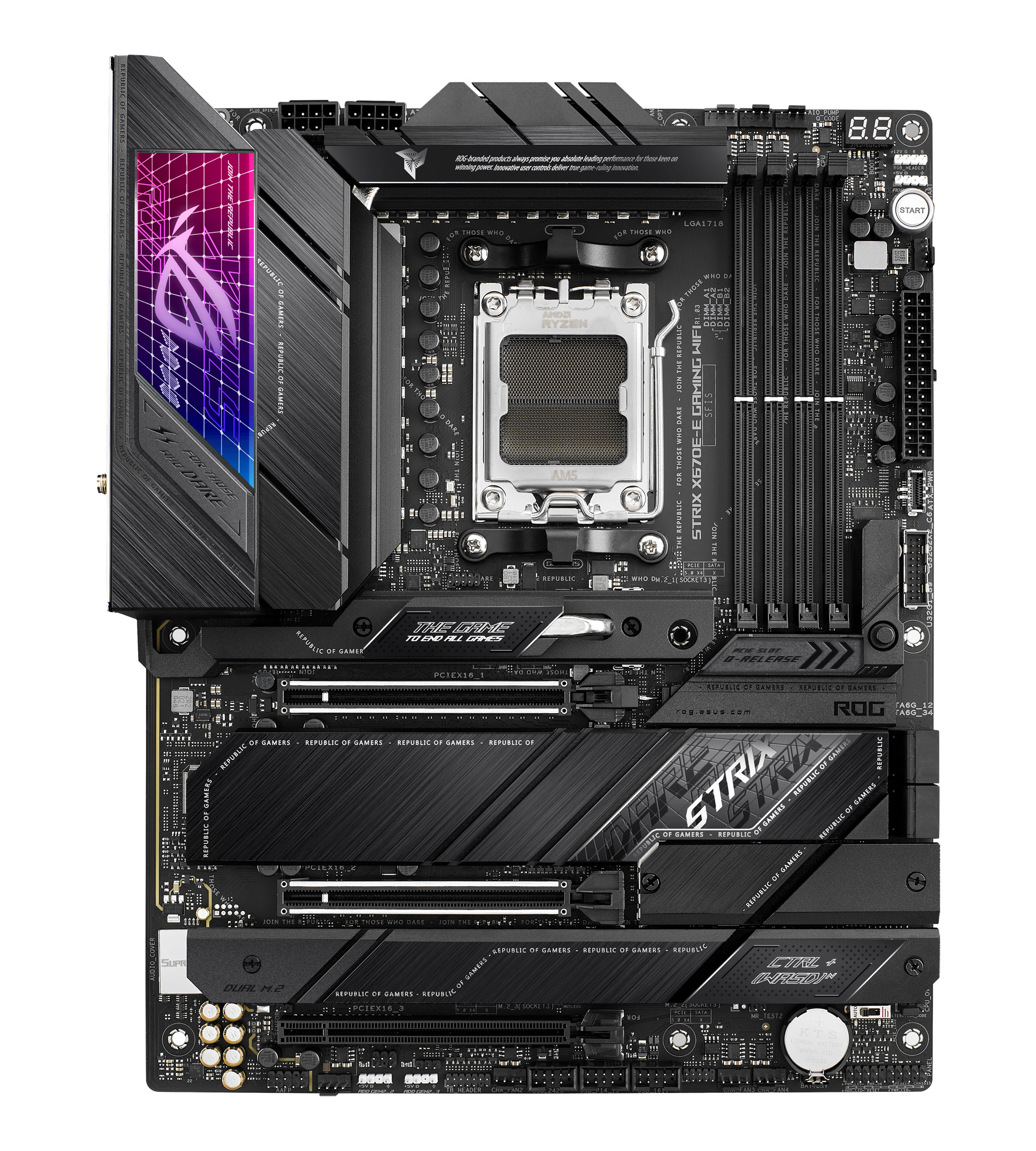 Asus - Asus ROG Strix X670E-E Gaming WIFI (Socket AM5) DDR5 ATX Motherboard