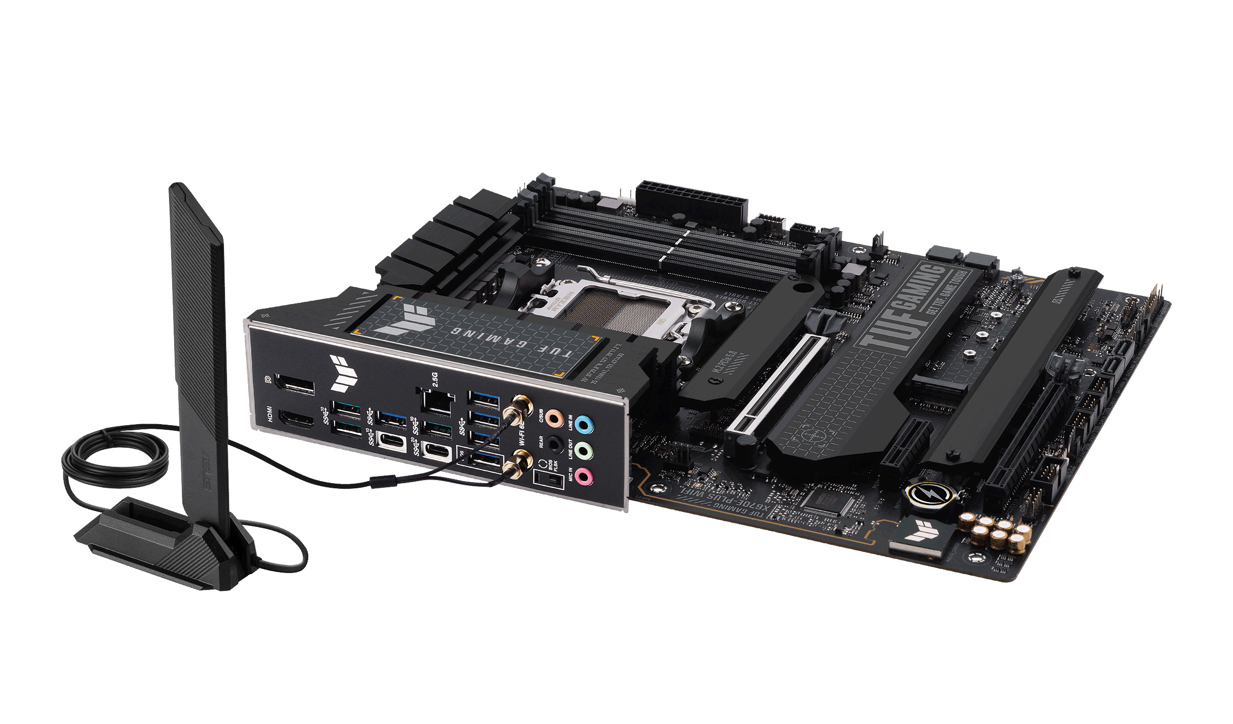 Asus - Asus TUF Gaming X670E-Plus WIFI (Socket AM5) DDR5 ATX Motherboard