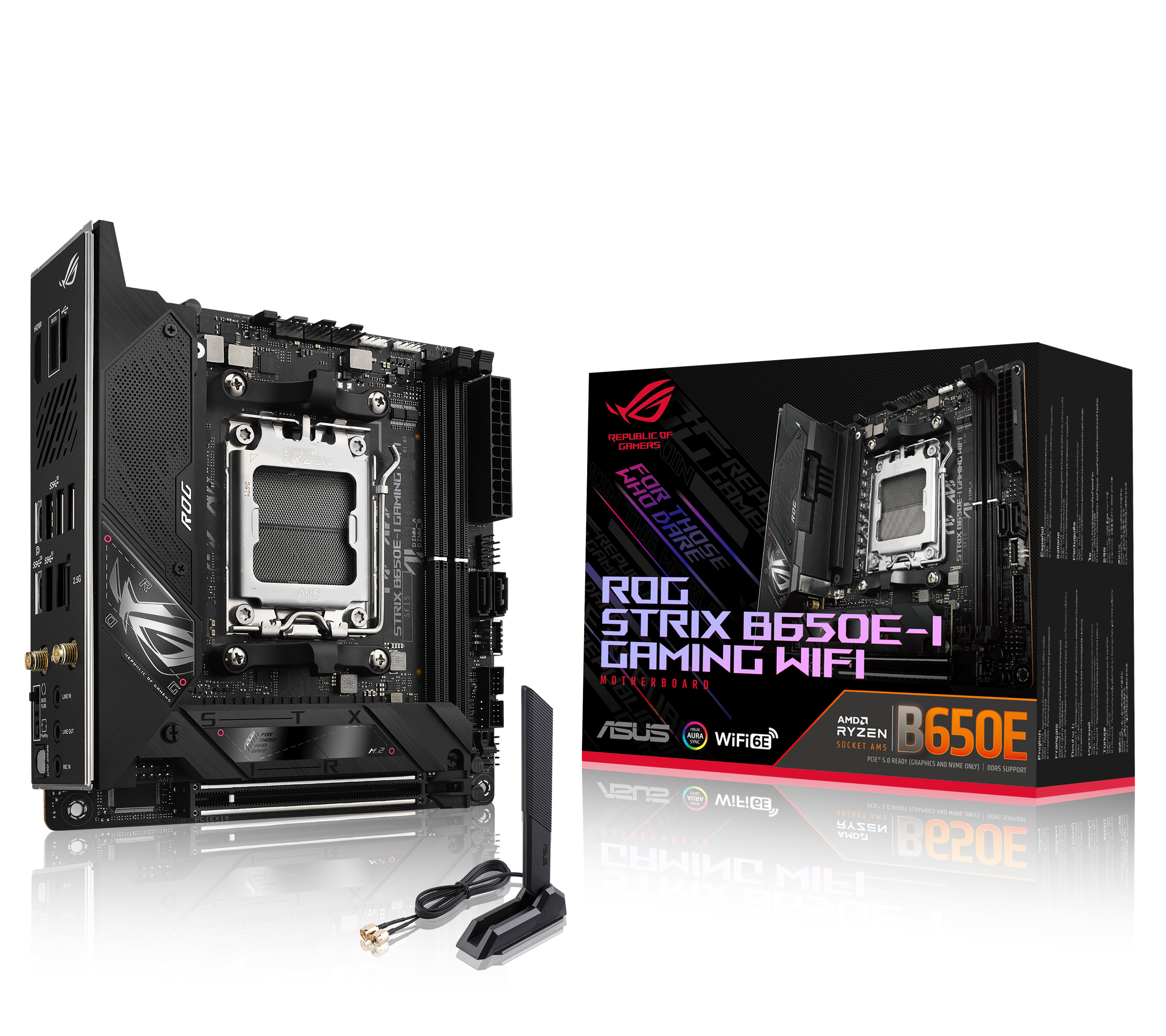 Asus ROG Strix B650E-I Gaming WIFI (Socket AM5) DDR5 Mini ITX Motherboard