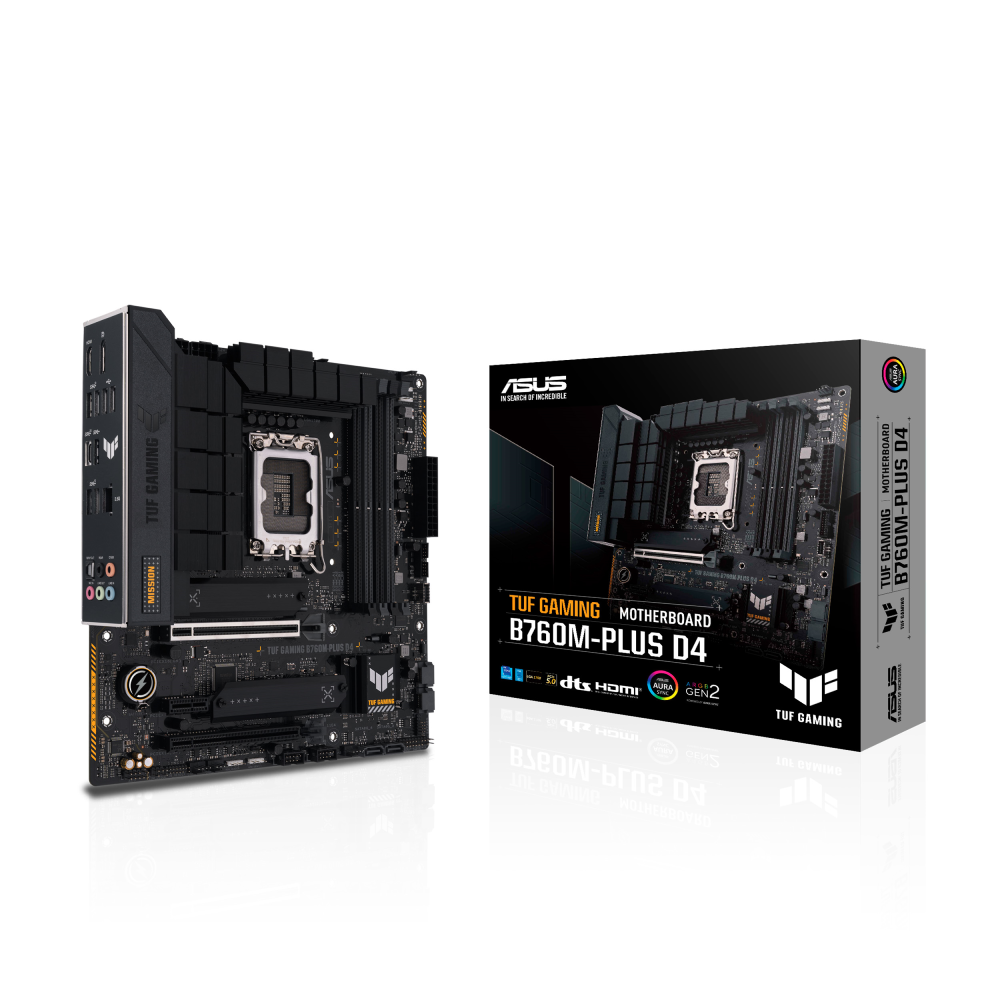 Asus TUF Gaming B760M-Plus D4 (LGA 1700) DDR4 Micro-ATX Motherboard