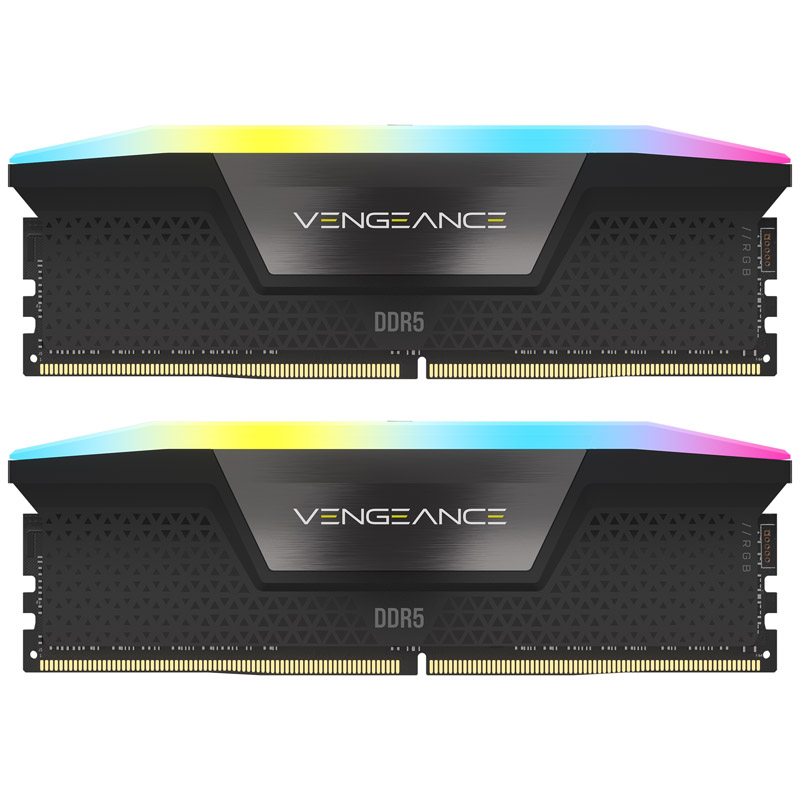 CORSAIR - Corsair Vengeance RGB 32GB (2X16GB) DDR5 PC5-48000C36 6000MHz Dual Channel