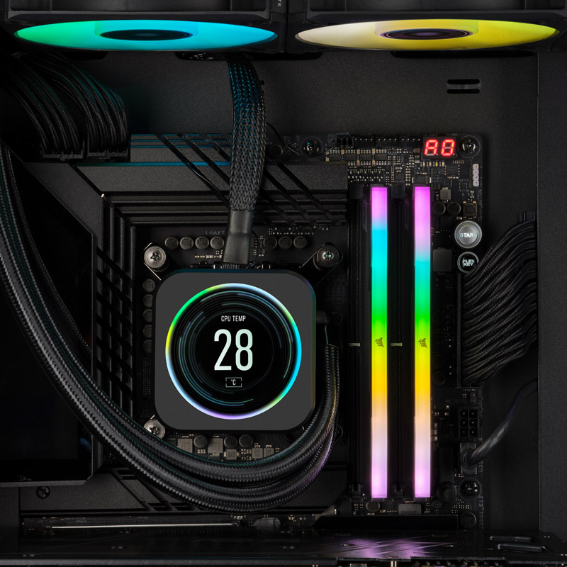 CORSAIR - Corsair Vengeance RGB 32GB (2X16GB) DDR5 PC5-48000C36 6000MHz Dual Channel