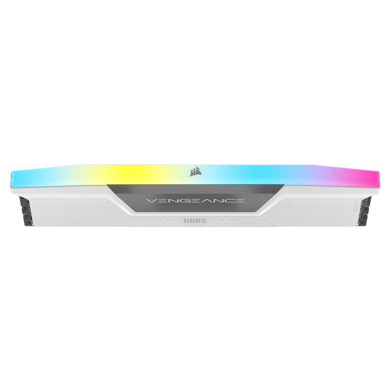 CORSAIR - Corsair Vengeance RGB 32GB (2X16GB) DDR5 PC5-41600C40 5200MHz Dual Channel-White