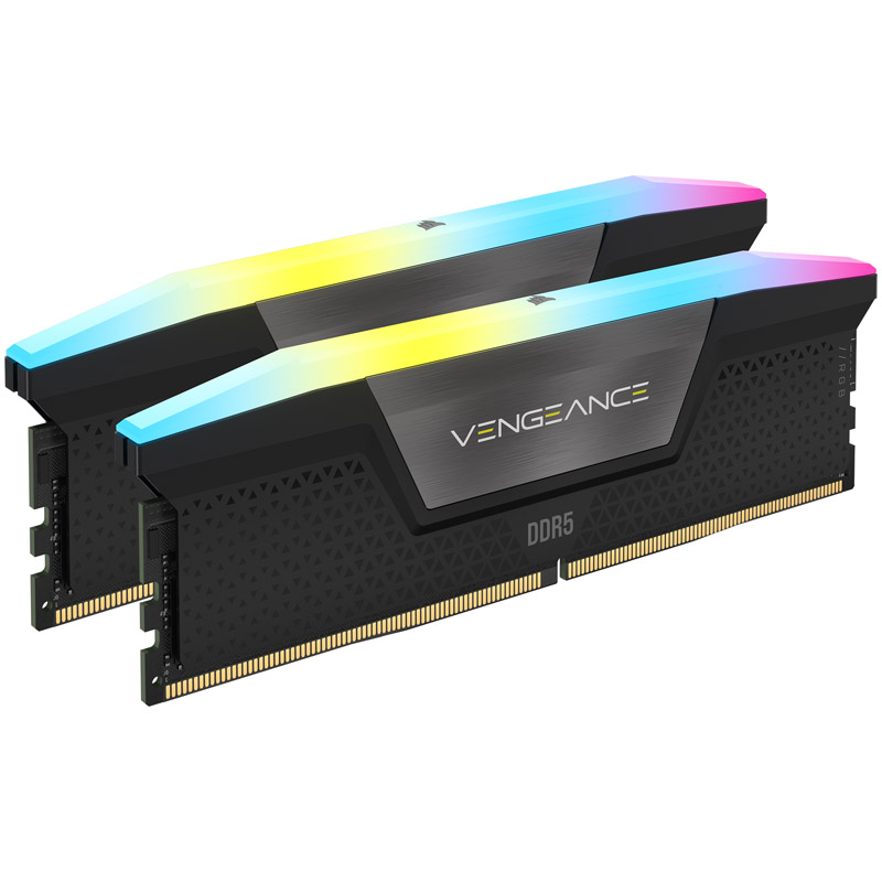 CORSAIR - Corsair Vengeance RGB 32GB (2X16GB) DDR5 PC5-44800C36 5600MHz Dual Channel