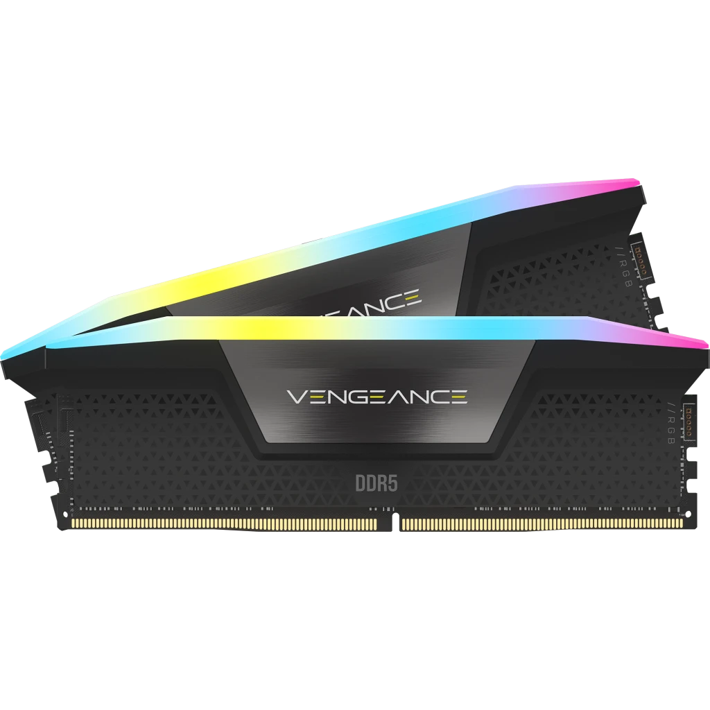 Corsair Vengeance RGB 96GB (2X48GB) DDR5 PC5-44800C32 6400MHz Dual Channel Kit - Black