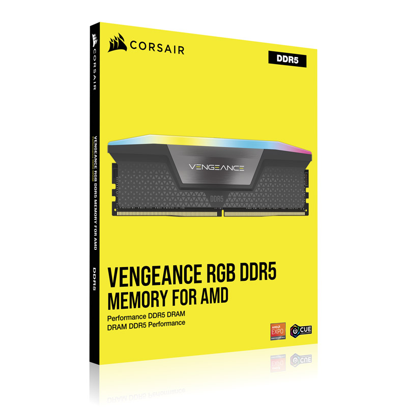 CORSAIR - Corsair Vengeance EXPO/XMP RGB 32GB (2X16GB) DDR5 PC5-48000C30 6400MHz Dual Channel Kit