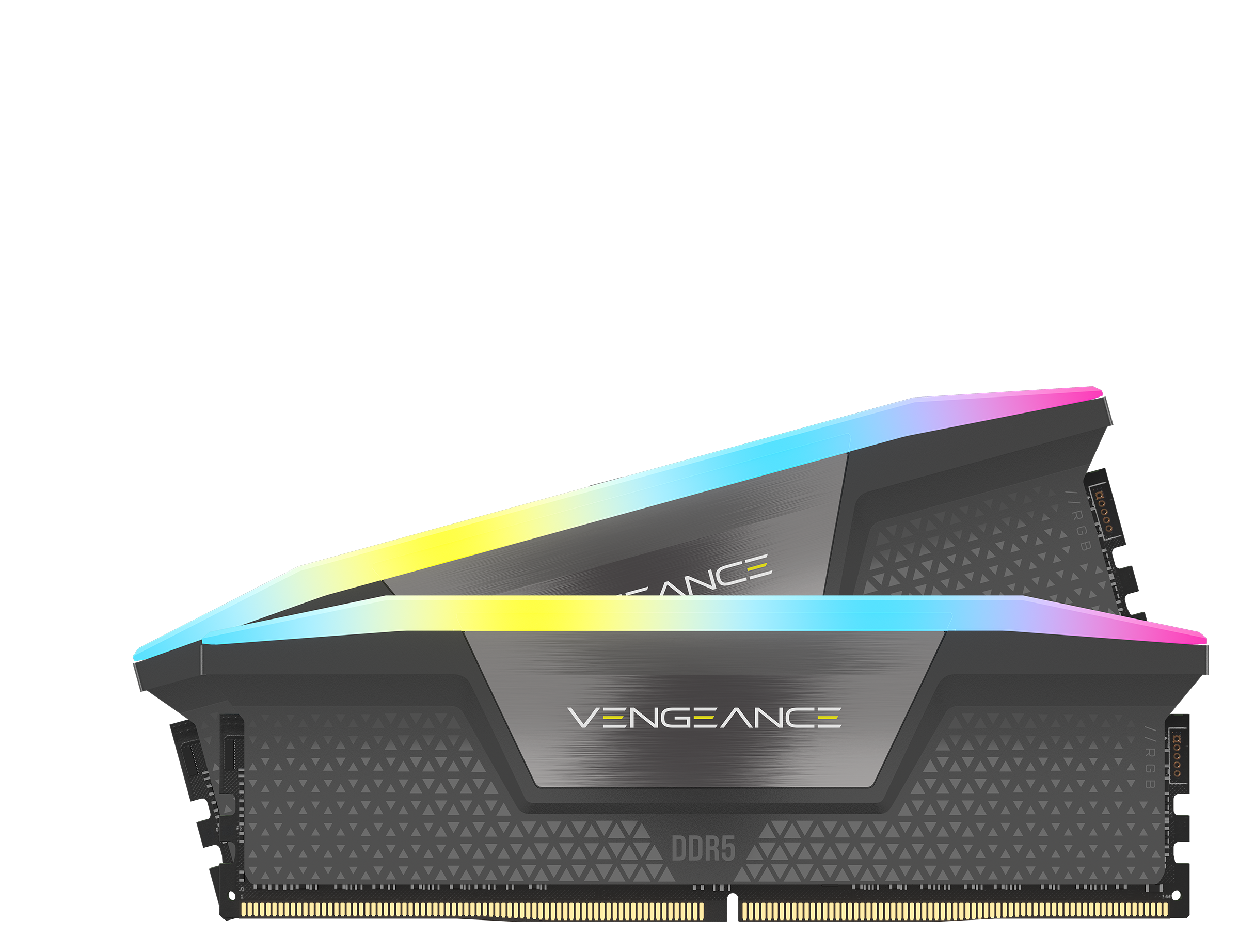 Corsair Vengeance XMP/EXPO RGB 32GB (2X16GB) DDR5 PC5-48000C28 6000MHz Dual Channel Kit - Grey