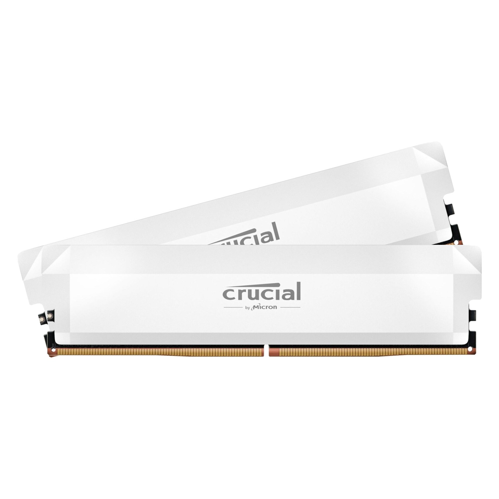 Crucial - Crucial Pro 32GB (2x16GB) DDR5 PC5-44800C36 6000MHz Dual Channel Kit - White