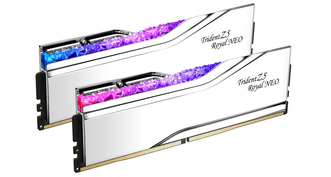 G.Skill - Trident Z5 Royal NEO RGB EXPO 32GB (2x16GB) DDR5 PC5-48000C28 6000MHz - Silver