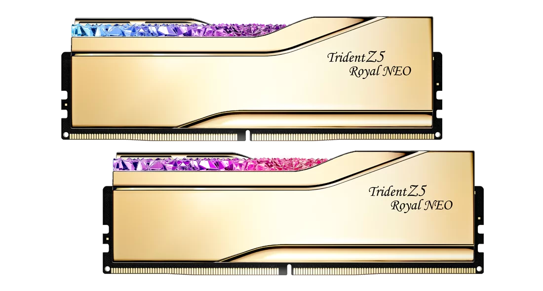 Trident Z5 Royal NEO RGB EXPO 32GB (2x16GB) DDR5 PC5-48000C28 6000MHz - Gold