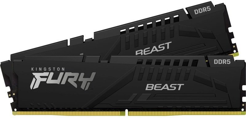 Kingston FURY Beast 16GB EXPO (2x8GB) 5600Mhz DDR5 CL36 Dual Channel Kit - Black